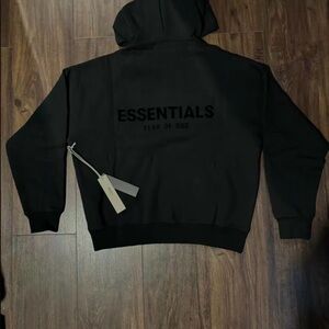 Fear of God ESSENTIALS Men’s Black Hoodie